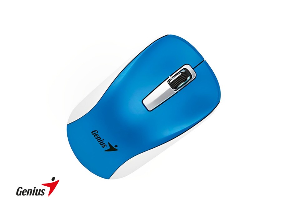 Mouse Inalambrico Genius Nx-7010 (31030114110) Hasta 1600 Dpi, Receptor Usb, 3 Botones, Azul