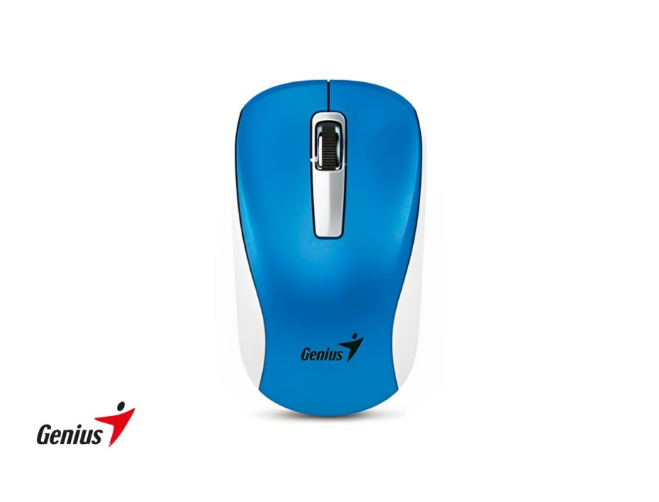 Mouse Inalambrico Genius Nx-7010 (31030114110) Hasta 1600 Dpi, Receptor Usb, 3 Botones, Azul