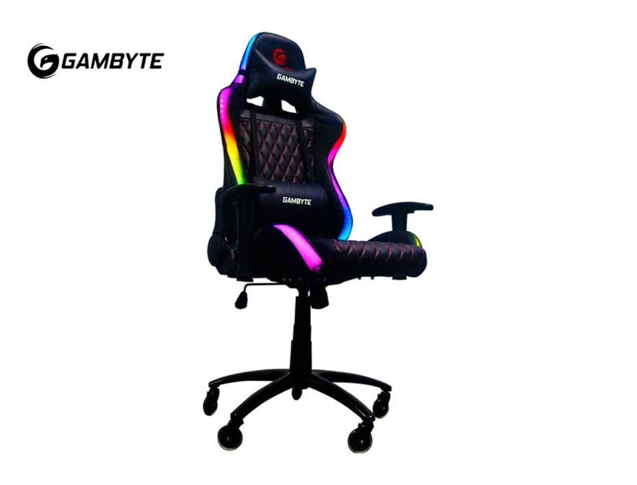 Silla Gambyte Premium ( Gi-rgbchbl-ru ) Gaming | Negro | Led -rgb