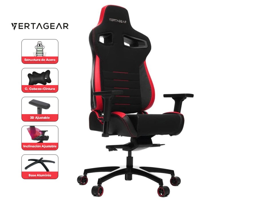 Silla Vertagear Pl4500 Racing Series ( Vg-pl4500_rd ) Caja | Negro & Rojo | Upgrade