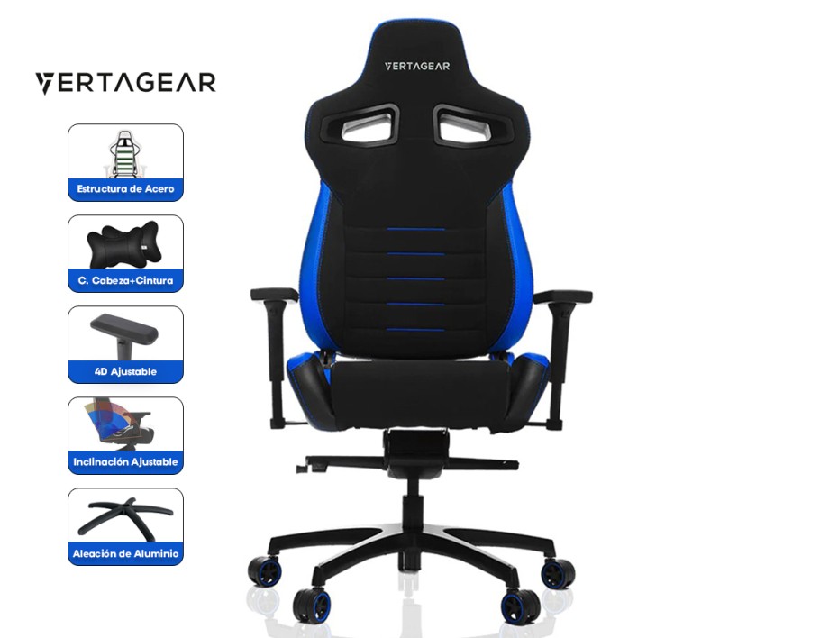 Silla Vertagear Pl4500 Racing Series ( Vg-pl4500_bl ) Caja | Negro & Azul | Upgrade