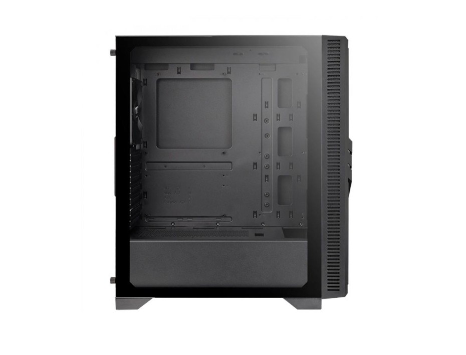 Case Thermaltake Versa T35 Tg Fuente 600w (ca-3r7-60m1wu-00) Paneles De Vidrio, 1 Ventilador, Led Rgb, Negro