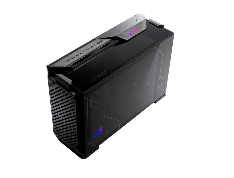 Case Asus Rog Z11 S/fuente (90dc00b0-b30000) Paneles De Vidrio, Led Rgb, Negro