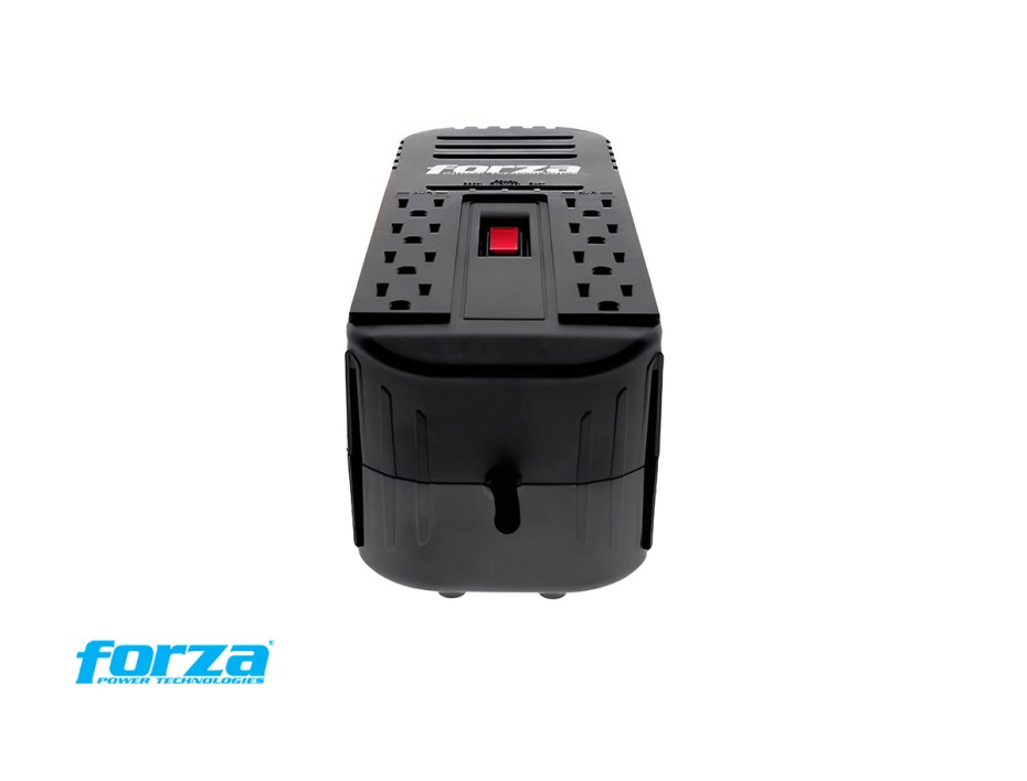 Estabilizador Forza 2200va 8 Tomas, Frecuencia 50 / 60hz, Dimension 250x95x80mm, Interruptor Iluminado, Color Negro (fvr-2202)