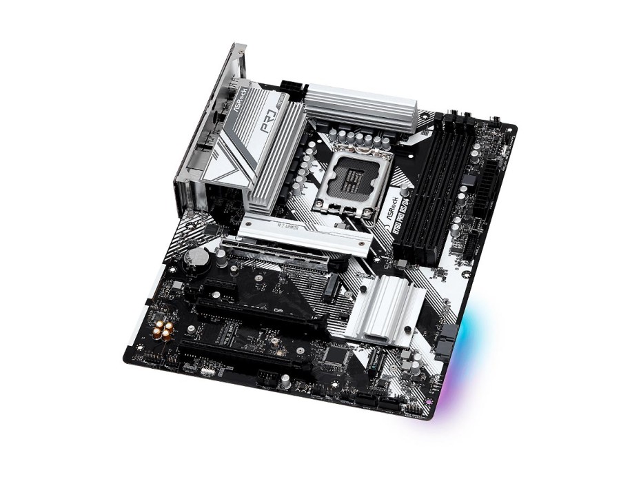 Placa Madre Asrock B760 Pro Rs/d4 (90-mxbl80-a0uayz) Socket Lga 1700, Ram Ddr4 Buss 5333oc Mhz, 14va, 13va, 12va Gen, Rgb