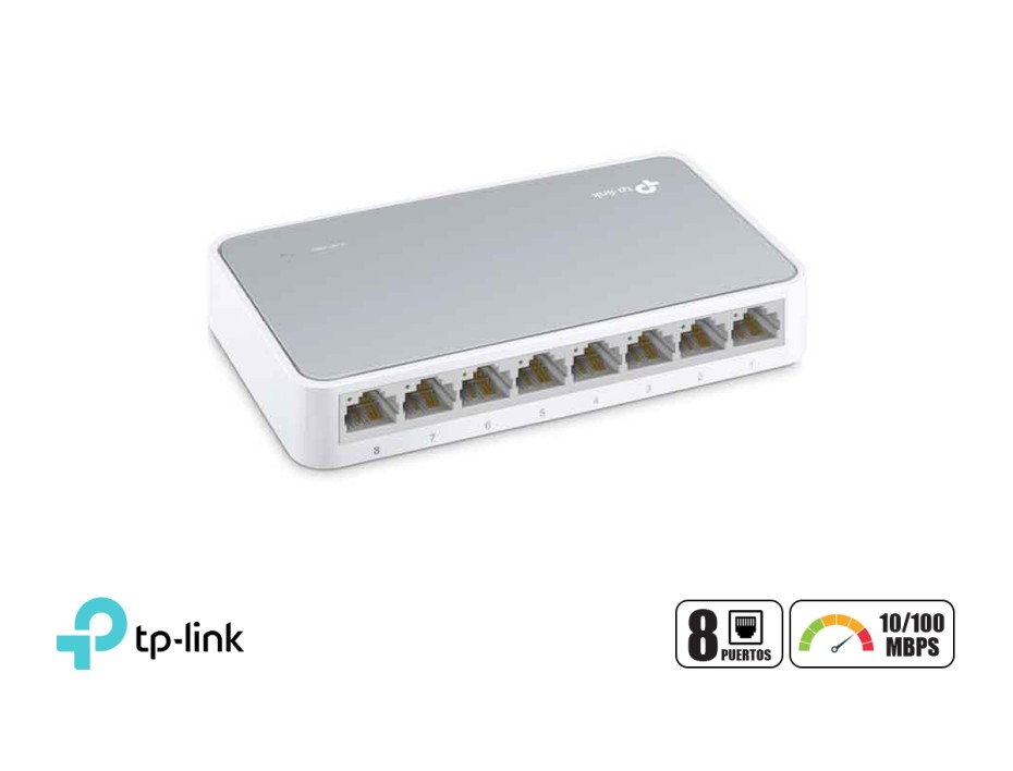 Switch Tp-link 8 Puertos ( Tl-sf1008d ) 10/100 Mbps