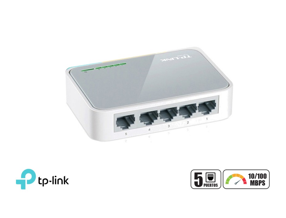 Switch Tp-link 5 Puertos ( Tl-sf1005d ) 10/100 Mbps