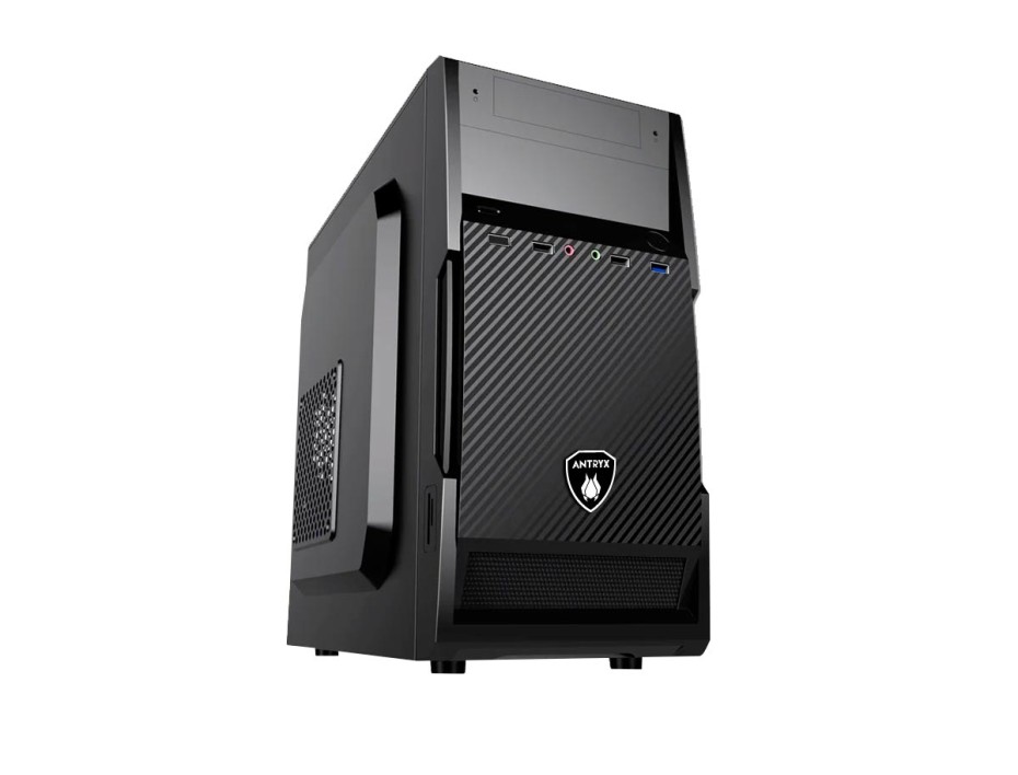 Case Antryx Elegant 570m Fuente 350w (ac-e570m-350cp) 1 Ventilador, Negro