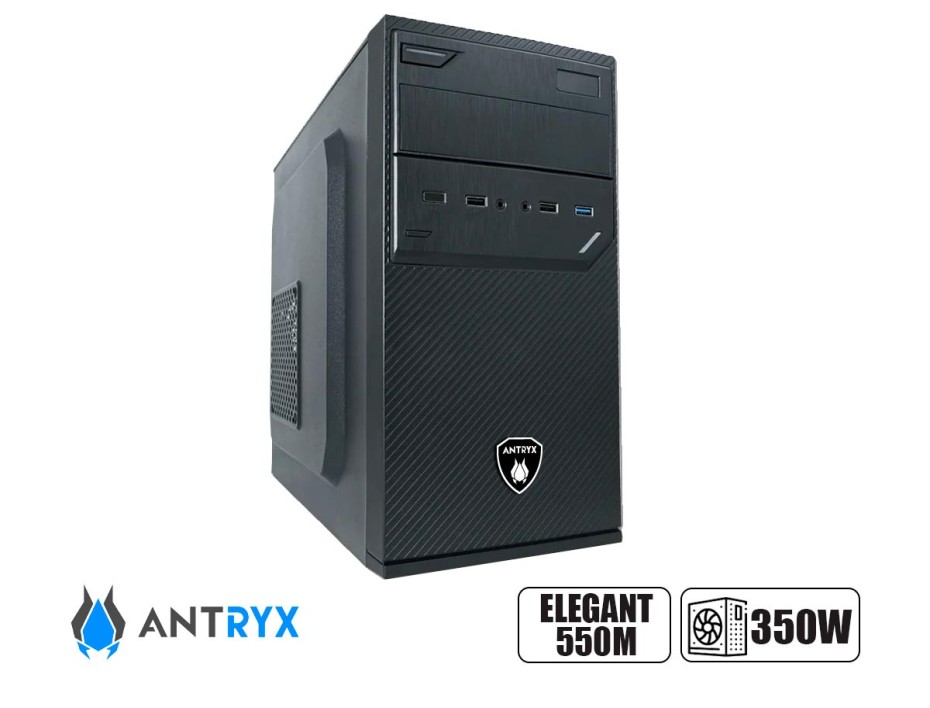 Case Antryx Elegant 550m Fuente 350w (ac-e550m-350cp) Negro