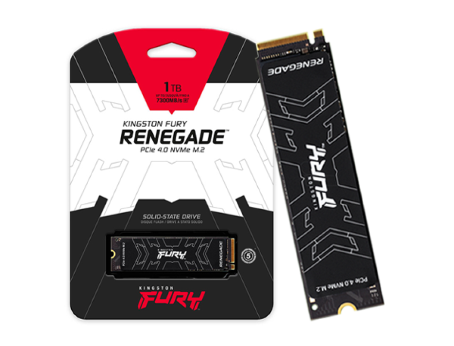 Unidad De Almacenamiento Ssd M.2 Pcie Kingston Fury 1tb Nvme Renegade, 2280 (sfyrs/1000g) 7300mb/s