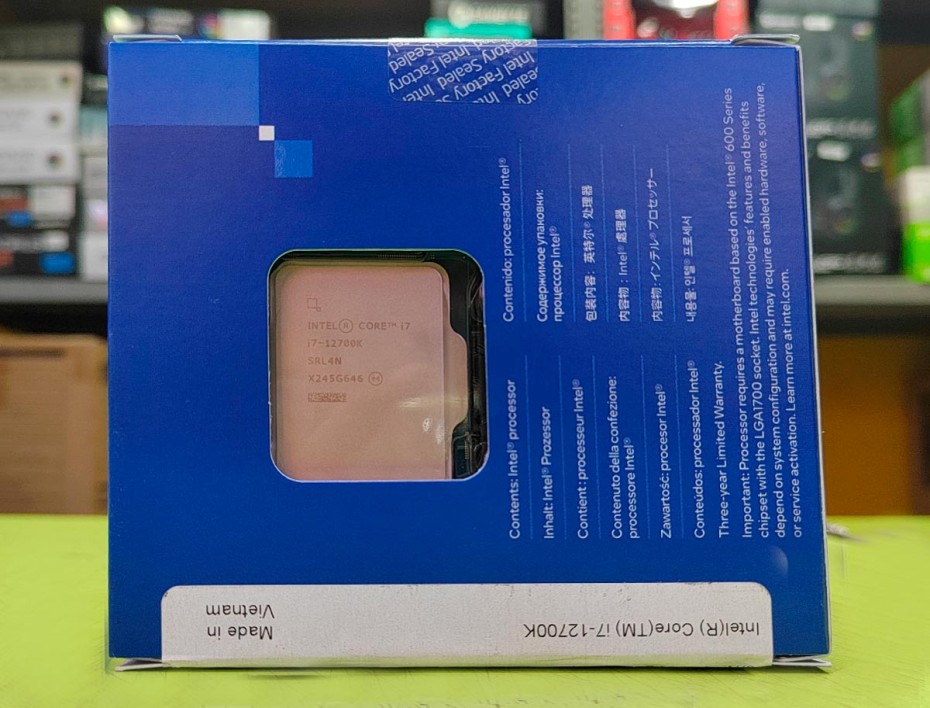 Procesador Intel Core I7 12700k 3.6ghz Hasta 5.0ghz 25mb (bx8071512700k) Lga 1700, 12 Nucleos, S/cooler