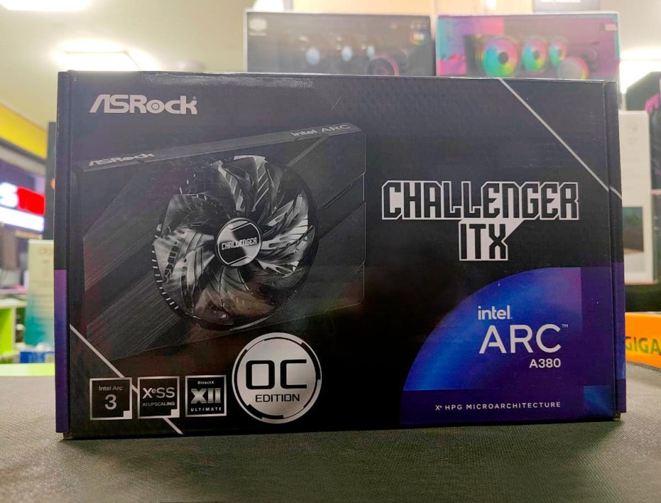 Tarjeta De Video Asrock Arc A380 Challenger Itx Oc 6gb Gddr6 (a380 Cli 6g) Intel 96 Bits, 1 Ventilador