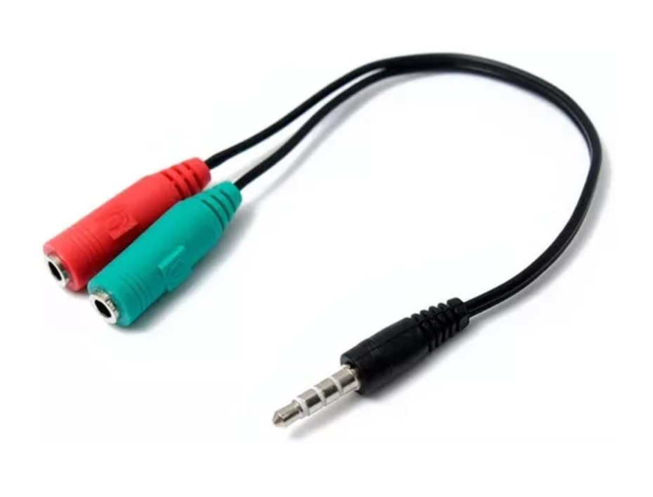 Adaptador De Audio Puerto Dos Jack Hembra -- A -- Puerto Un Jack Macho 3.5 Mm Puerto Jack Macho 3.5mm, Generico (adatadador-m3.5mm-a2)