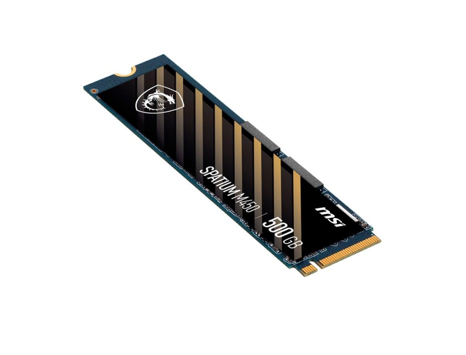 UNIDAD DE ALMACENAMIENTO SSD M.2 PCIE MSI 500GB NVME SPATIUM M450 | 2280 (SM450N500) 3600MB/S