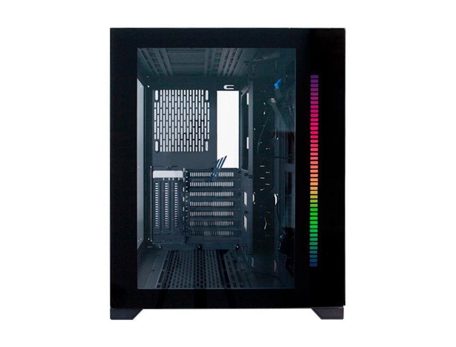 CASE 1STPLAYER SP7 S/ FUENTE | NEGRO/ 2 PANEL VIDRIO LED -RGB (SP7-BLACK)