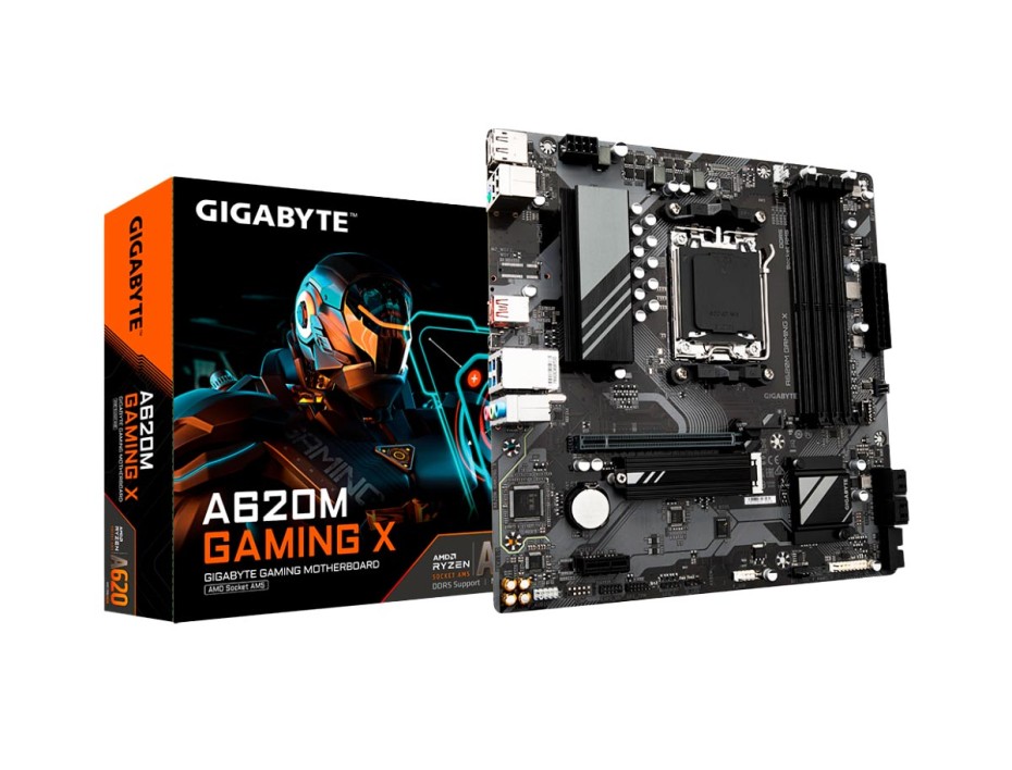 PLACA MADRE GIGABYTE A620M GAMING X (A620M GAMING X) SOCKET AM5 | RAM DDR5 BUSS 8000OC MHZ