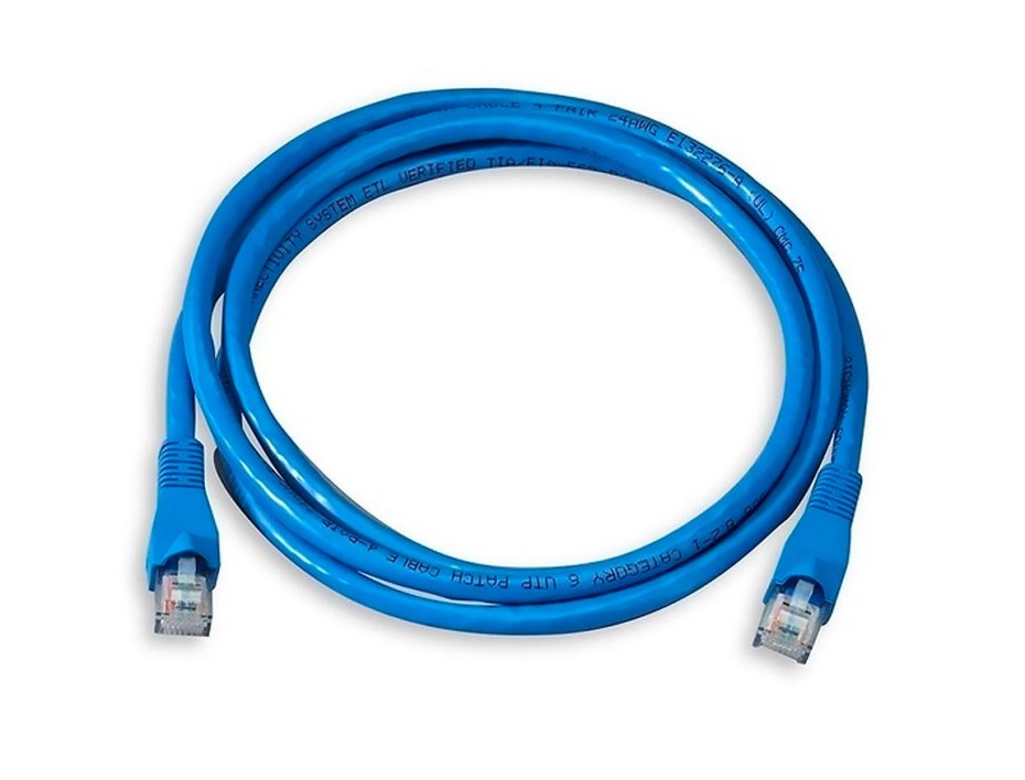 Cable Conector De Internet De Alta Velocidad Generico Cat. 6, Cable De 2 Metros, Color Azul (rj-45 - A - Rj-45)