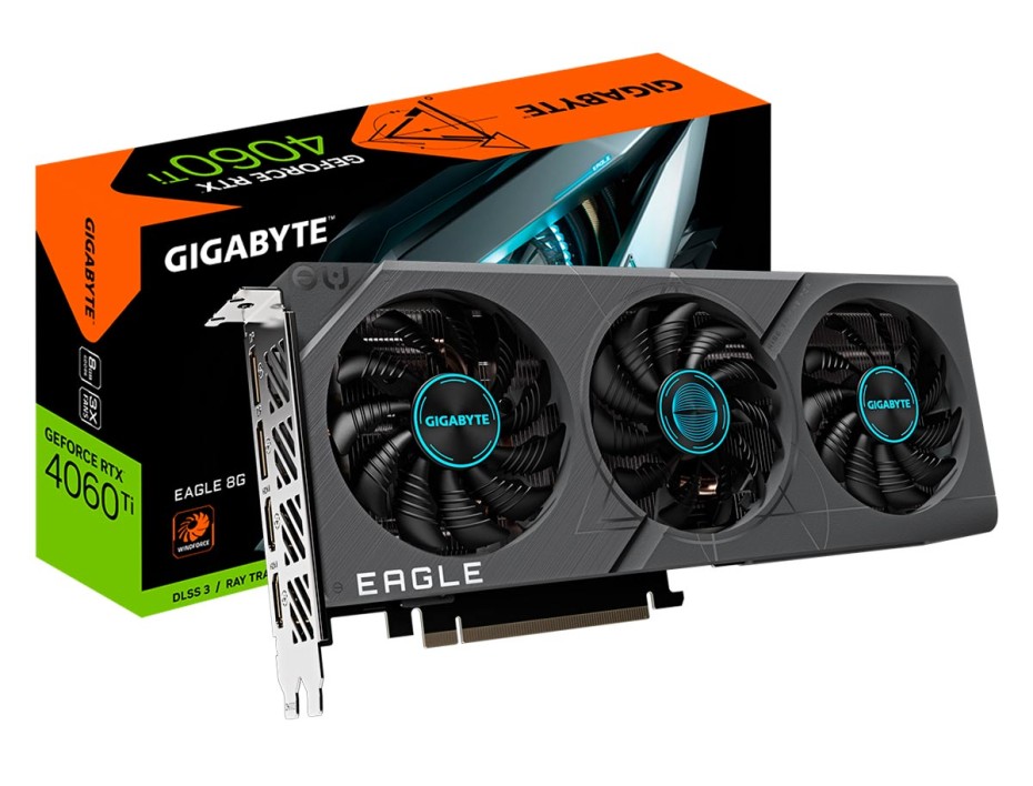 Tarjeta De Video Gigabyte Rtx 4060 Ti Eagle Oc 8gb Gddr6 (gv-n406teagle-8gd) Geforce Nvidia 128 Bits, 3 Ventiladores