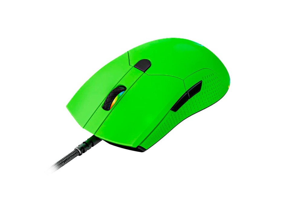 Mouse Vsg Aurora Verde Gaming (vg-m430-vbo) Hasta 7200 Dpi, 6 Botones, Rgb, Verde