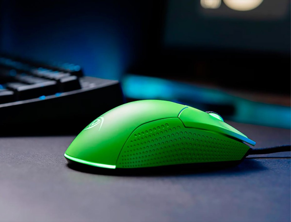 Mouse Vsg Aurora Verde Gaming (vg-m430-vbo) Hasta 7200 Dpi, 6 Botones, Rgb, Verde