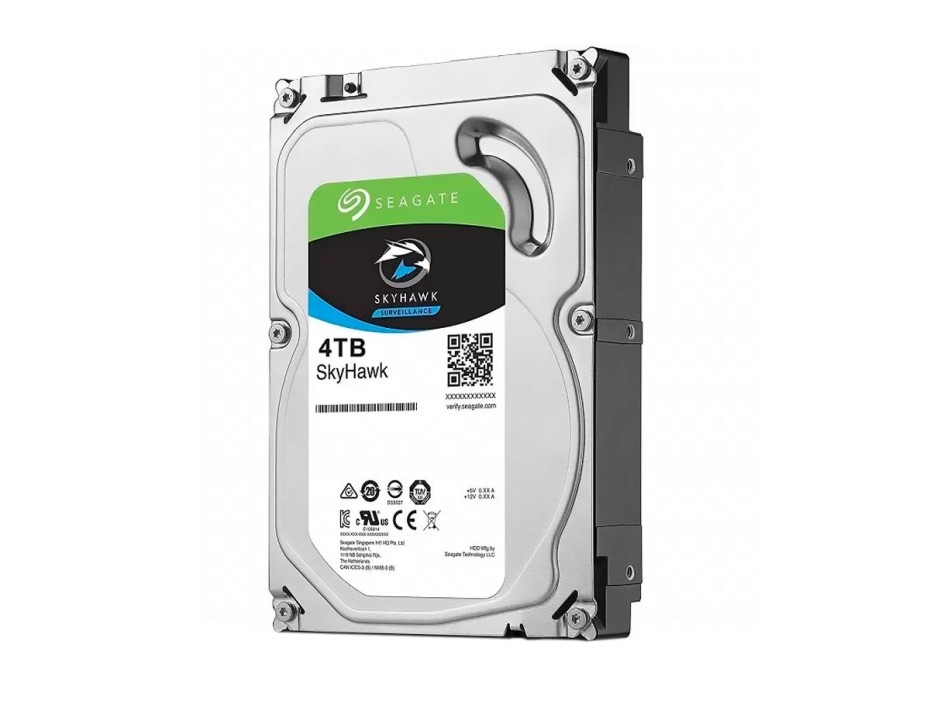 Disco Duro Seagate 4tb Skyhawk (st4000vx016) Cache 245mb, 5400 Rpm, 3.5", Sata 6, Para Video Vigilancia