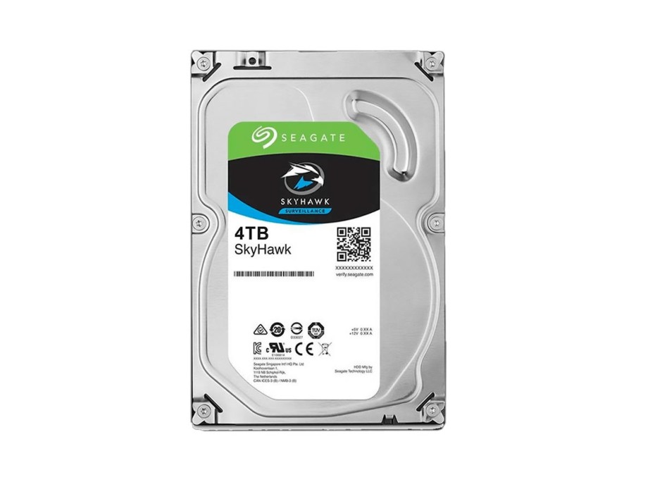 Disco Duro Seagate 4tb Skyhawk (st4000vx016) Cache 245mb, 5400 Rpm, 3.5", Sata 6, Para Video Vigilancia