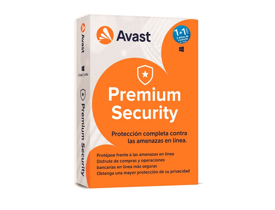 Antivirus Avast Premium Security ( 7153211 ) ( 1+1 Pc)  2 Pcs | 12 Meses