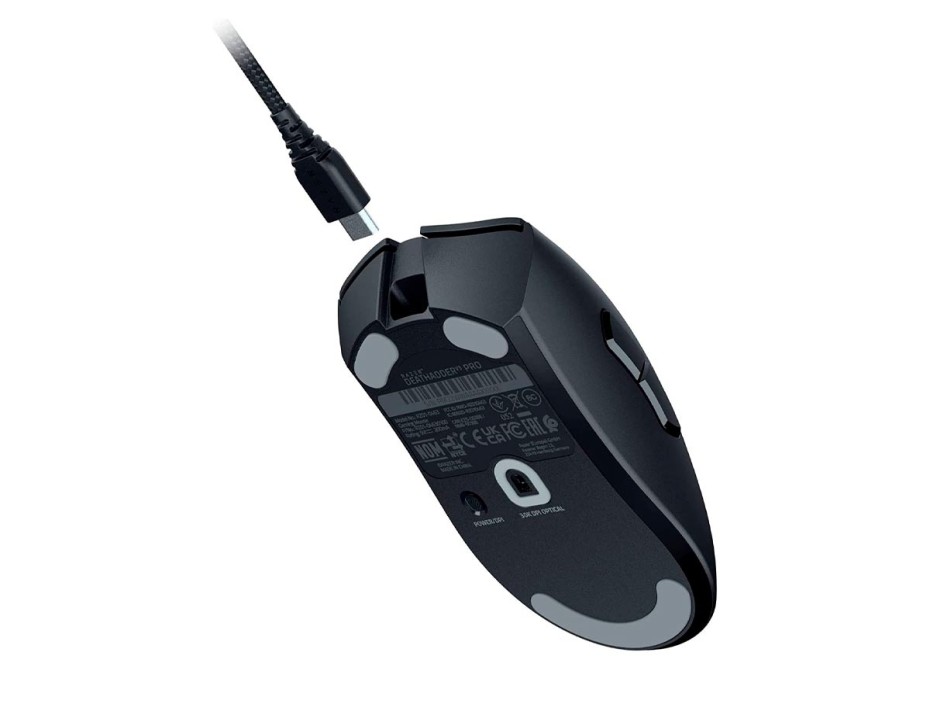 Mouse Inalambrico Razer Deathadder V3 Focus Pro (rz01-04630100-r3u1) Hasta 30.000 Dpi, Negro