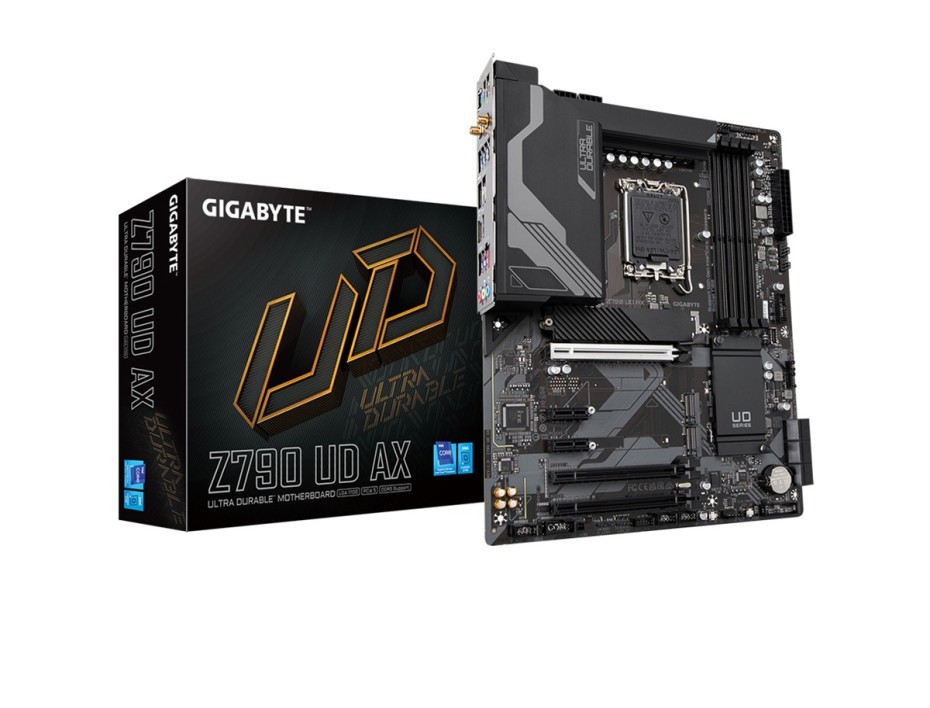 Placa Madre Gigabyte Z790 Ud Ax (gbz790-ud-ax) Socket Lga 1700, Ram Ddr5 Buss 7600oc Mhz, 14va, 13va, 12va Gen