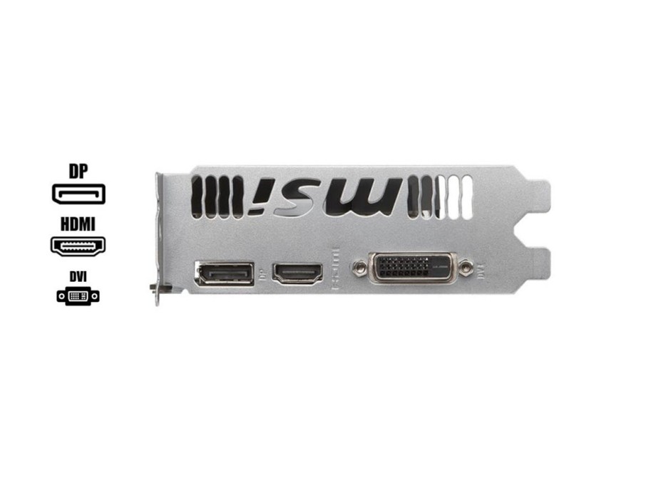 TARJETA DE VIDEO MSI GTX1050TI 4GB DDR5 NVIDIA OC 128BITS (912-V809-2272)