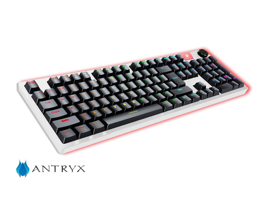 TECLADO ANTRYX GAMING MECANICO CHROME STORM MK870 | SWITCH BLUE | LED ...