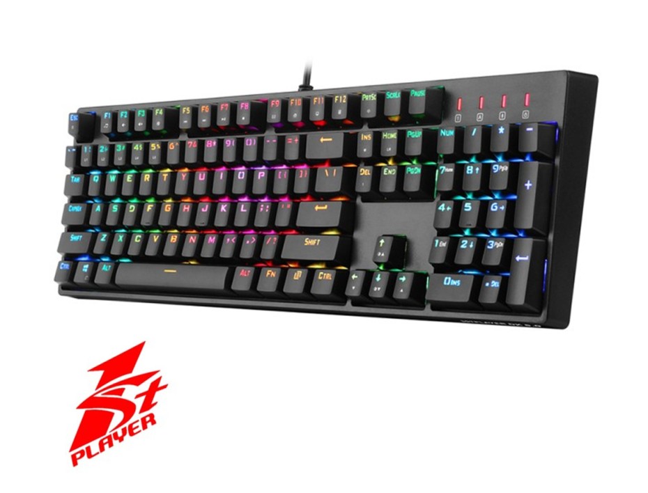 TECLADO 1STPLAYER GAMING FIRE DANCING | LED - RGB (K5)