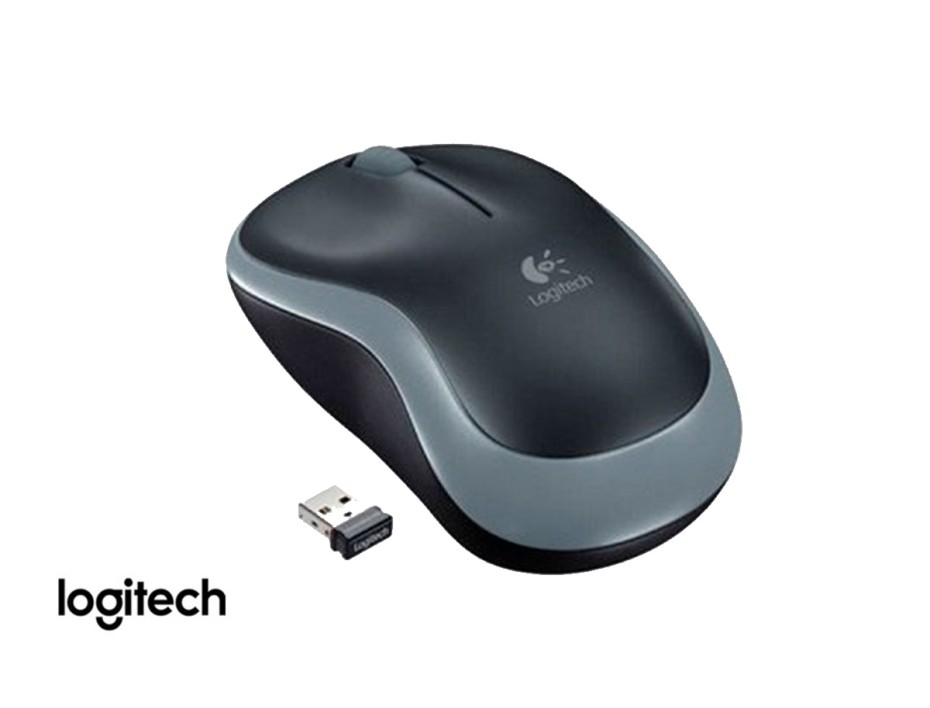 Mouse Inalambrico Logitech M185 (910-002225) Hasta 1000 Dpi, Receptor Usb, 3 Botones, Negro