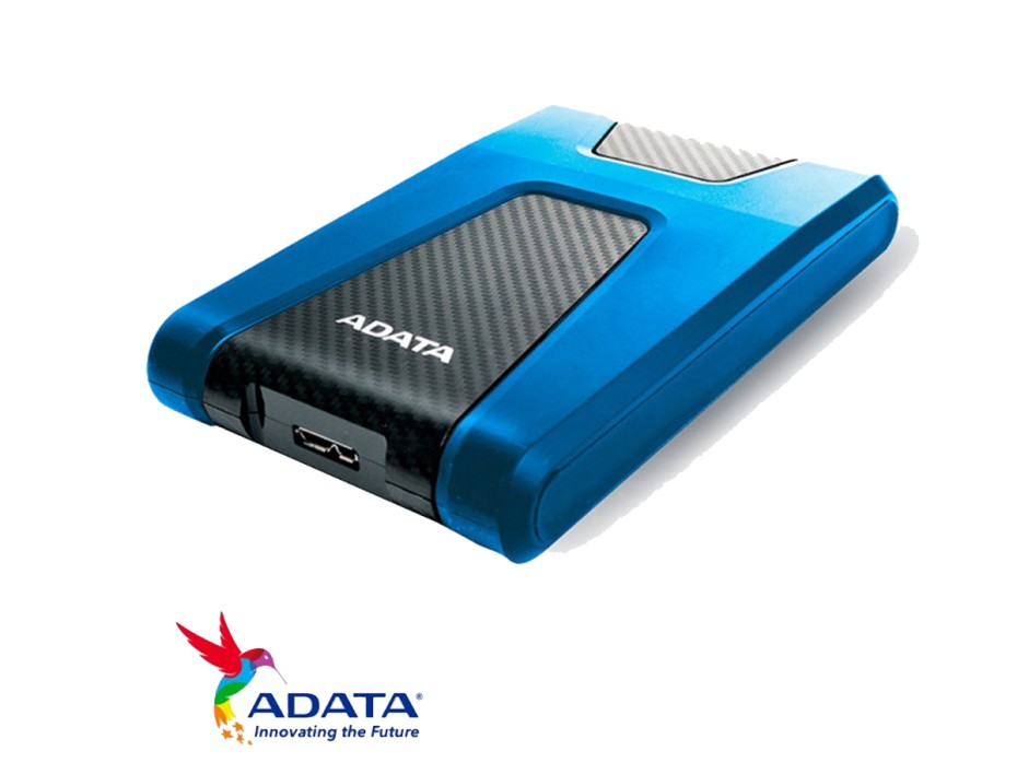 Disco Duro Externo Adata 1tb Hd650 Anti Golpe (ahd650-1tu31-cbl) Unidad De Almacenamiento Portable, Azul