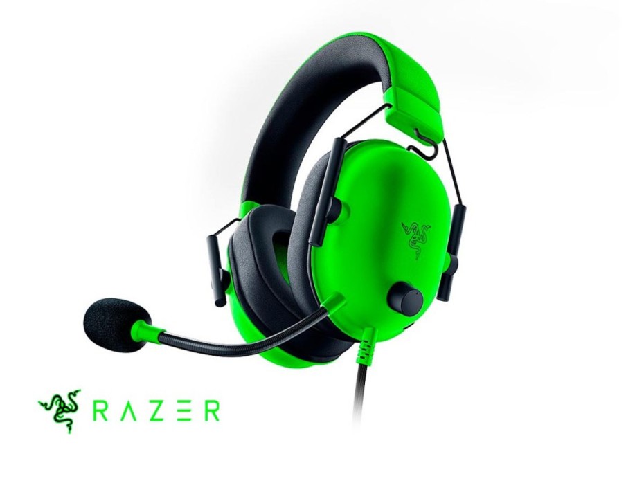 Auricular Razer Blackshark V2 X Gaming (rz04-03240600-r3u1) Con Microfono, Interfaz Jack 3.5 Mm, Verde