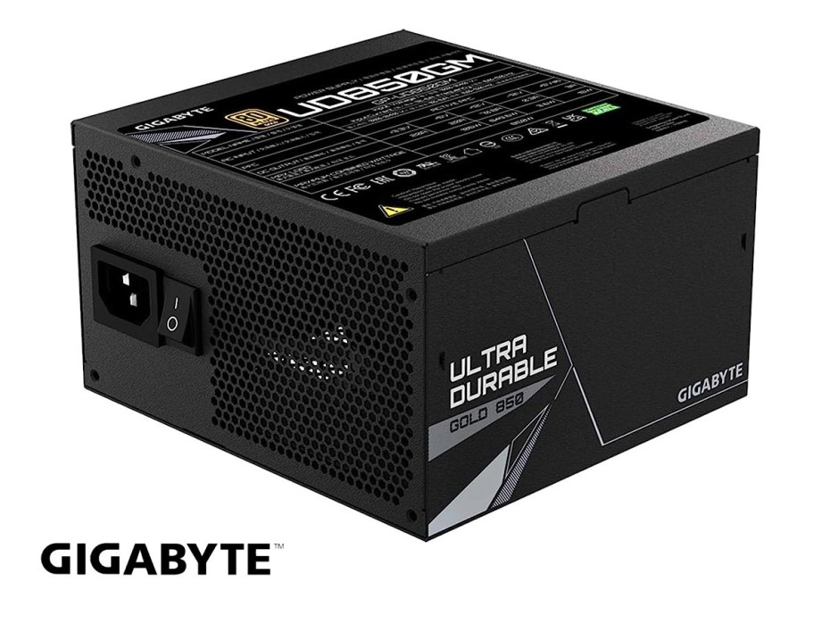 Fuente De Poder Gigabyte 850w (gp-ud850gm) Atx, 80 Plus Gold, Modular, Negro