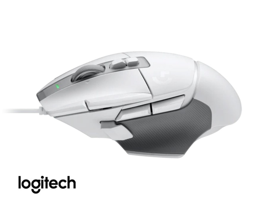 Mouse Logitech G502 X Gaming (910-006144) Hasta 25.600 Dpi, 13 Botones Programables, Blanco