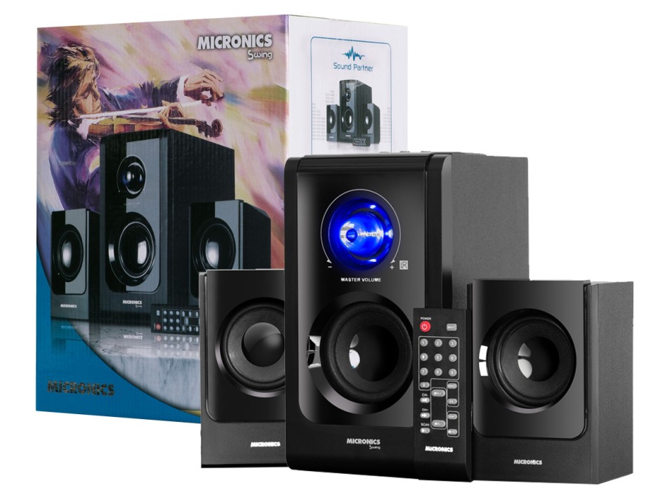 Subwoofer Micronics Swing S6001bt 60 Watts (mic S6001bt) Interfaz Usb, Fm, Sd, Bt, Led Raibow