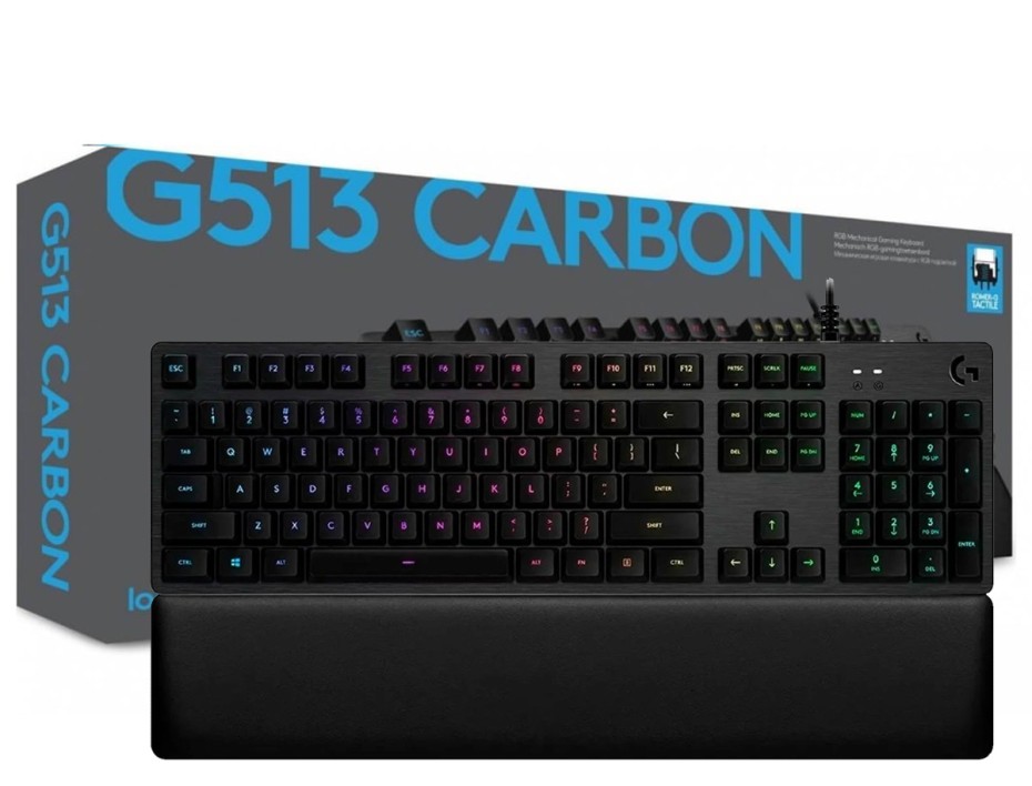 TECLADO LOGITECH GAMING MECANICO G513 CARBON LIGHTSYNC SWITCH