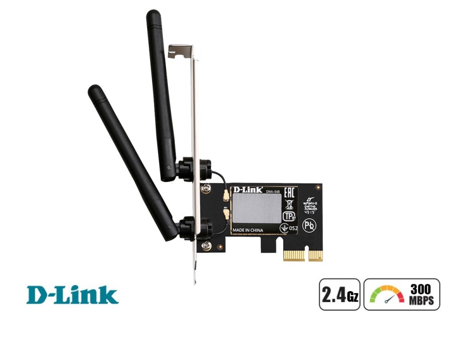 Adaptador Pci Express Inalambrico N300 D-link | 300mbps (dwa-548)