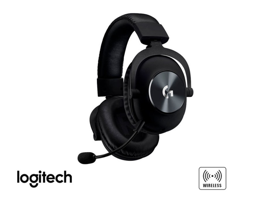 Auricular Logitech G Pro X Gaming Inalambrico (981-000906) Con Microfono, Negro