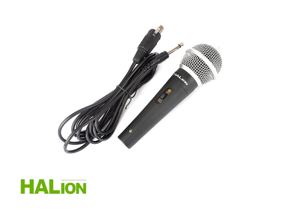 Microfono Halion M58 (ha-m58) Frecuencia 50hz -14khz, Salida Jack 6.35mm, Negro