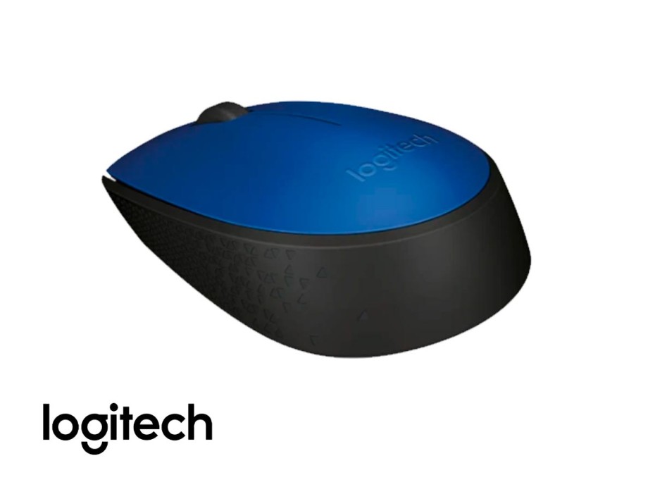 Mouse Inalambrico Logitech M170 (910-004800) Hasta 1000 Dpi, Receptor Usb, 3 Botones, Azul