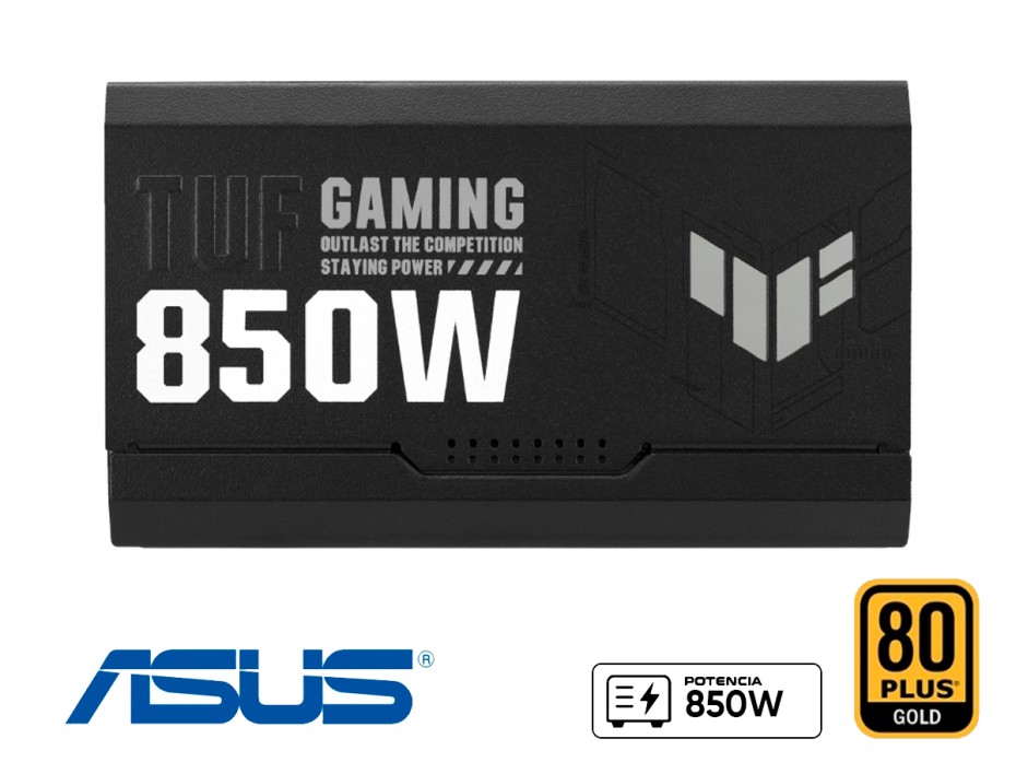 Fuente De Poder Asus 850w Tuf Gaming 850g (90ye00s2-b0aa00) Atx, 80 Plus Gold, Modular, Negro