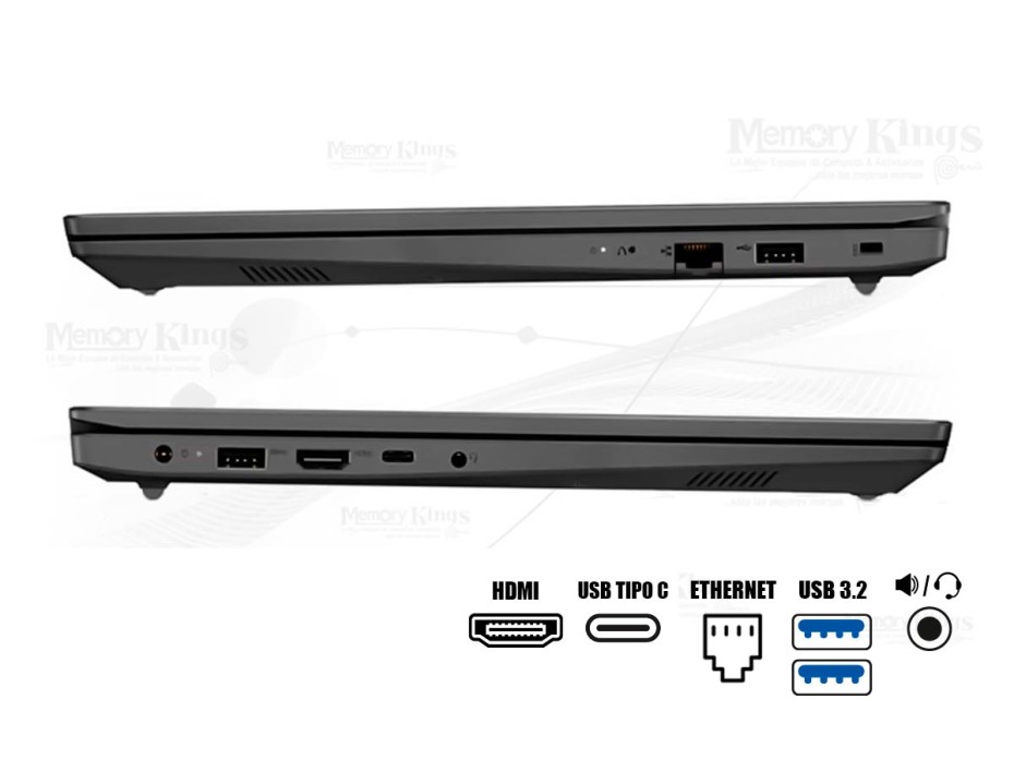 Laptop Lenovo Core I3 1215u V15 G3 Iap (82tt00cvlm) 15.6" Fhd Tn, 8gb, Ssd 256gb, S/sistema, 12gen.