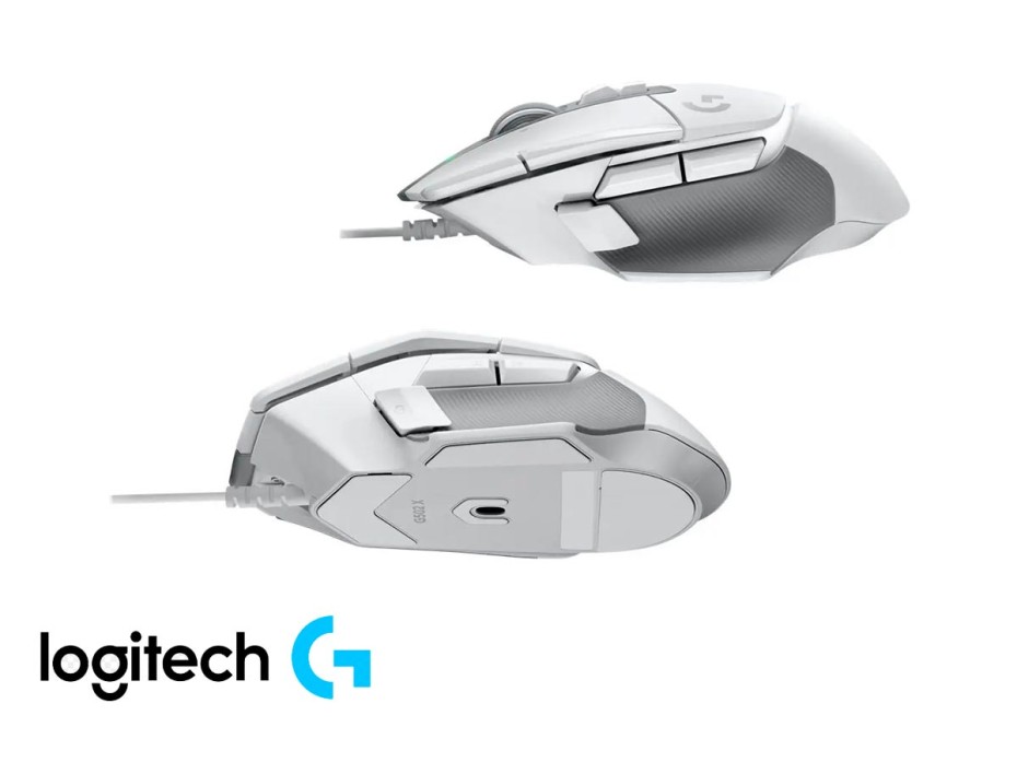 Mouse Inalambrico Logitech G502 X Plus Gaming (910-006169) Hasta 25.600 Dpi, 13 Botones Programables, Receptor Usb, Rgb, Blanco