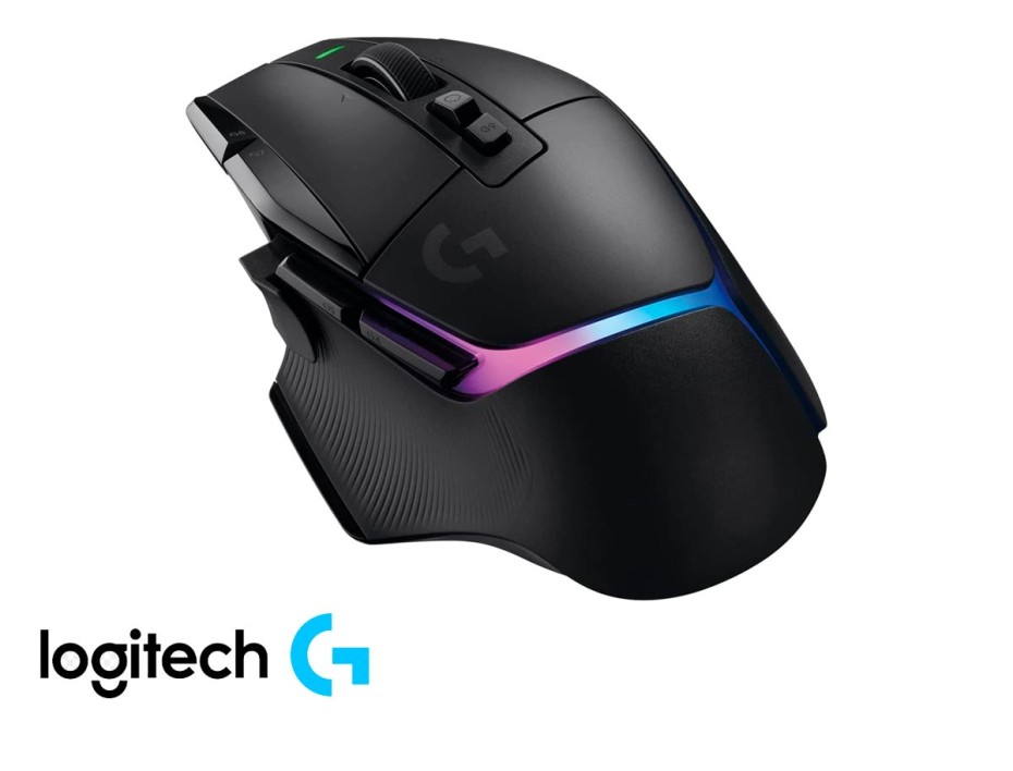 Mouse Inalambrico Logitech G502 X Plus Gaming (910-006160) Hasta 25.600 Dpi, 13 Botones Programables, Receptor Usb, Rgb, Negro