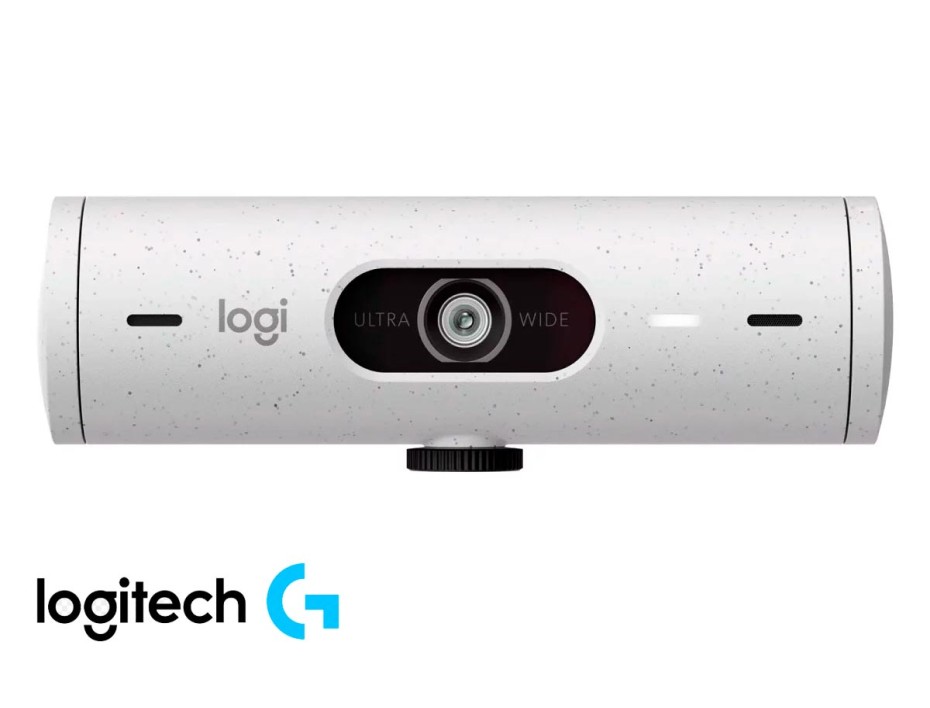 Camara Logitech Brio 500, Blanco, Microfono Incorporado, Conexion Usb-c, Resolucion Full Hd 1080p, Lente De Cristal, 4 Mega Pixel (960-001426)