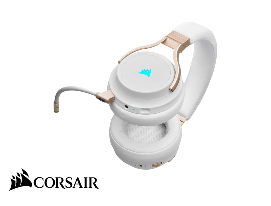 AURICULAR INALAMBRICO CORSAIR VIRTUOSO RGB GAMING | PERLA (CA-9011224-NA)