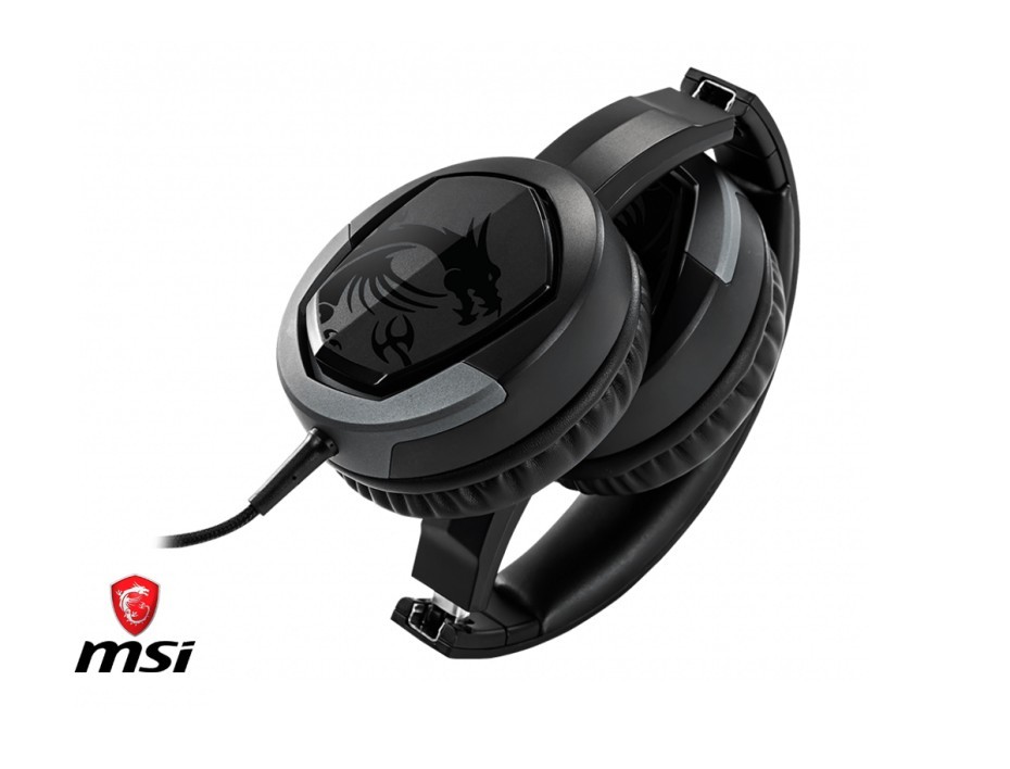 Auricular Msi Immerse Gh30 V2 Gaming (gh30 V2) Con Microfono, Interfaz Jack 3.5 Mm, Negro